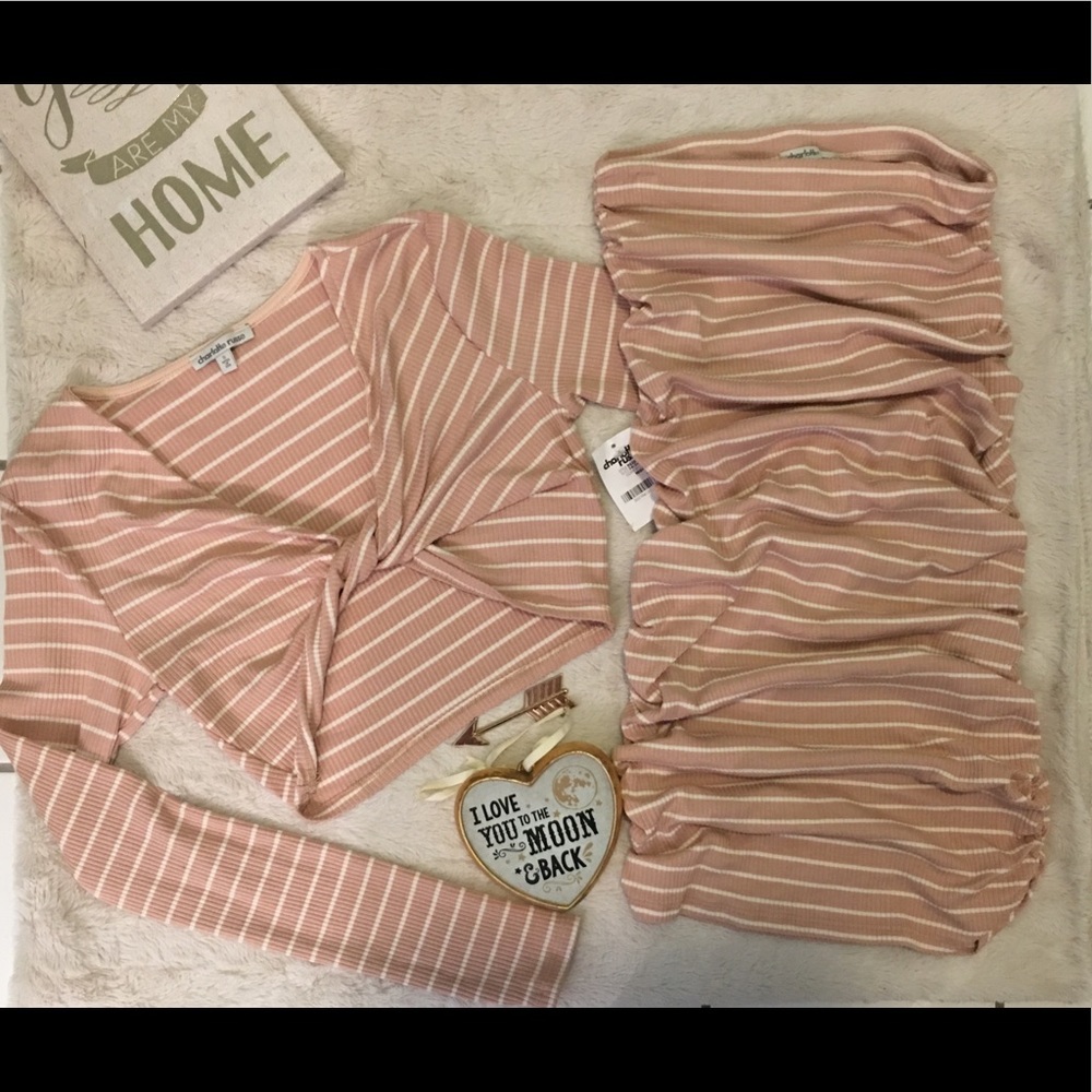 Matching Crop Top & Skirt Set